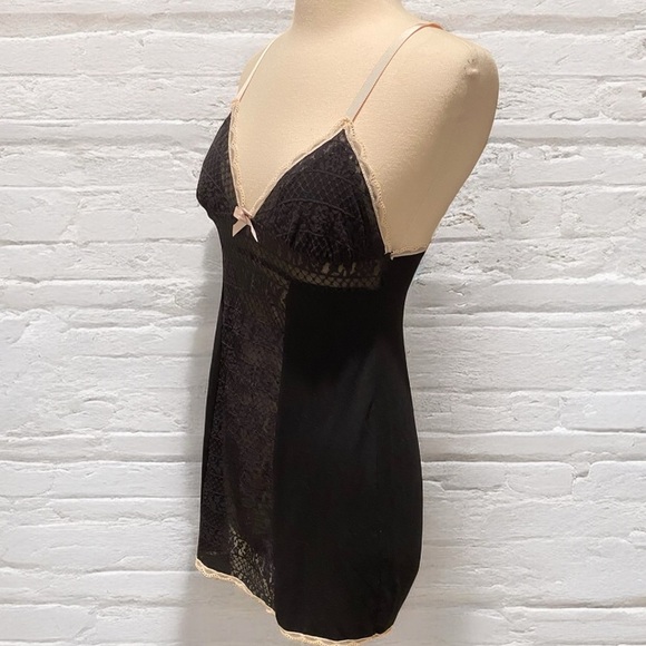 Elegant Black Lace Slip Dress - Picture 2 of 6